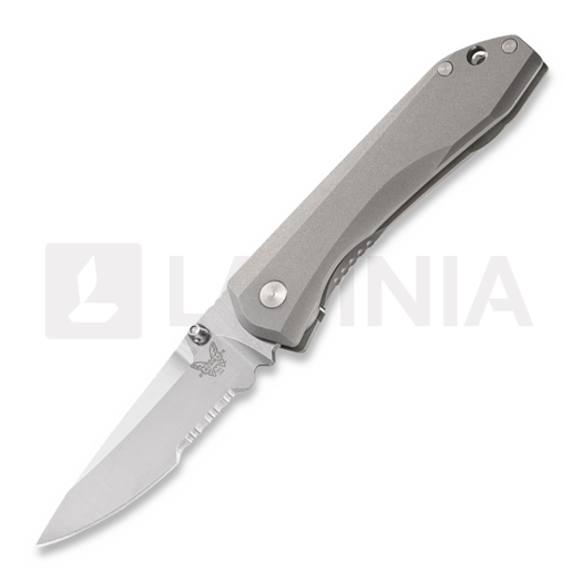 Nóż składany Benchmade Mini Ti Monolock, ząbkowane ostrze 765S