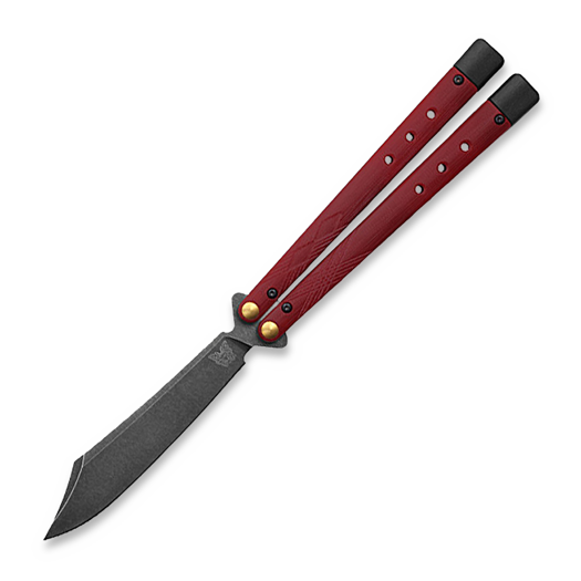 Nož motýlek Benchmade Necron Ruby Red G10 99BK-1