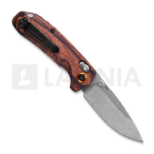 Coltello pieghevole Benchmade North Fork Stabilized Wood 15032