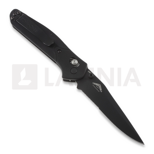 Benchmade Osborne kääntöveitsi, musta, combo terä 943SBK