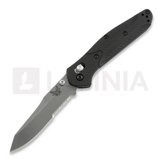 Nóż składany Benchmade Osborne Carbon Fibre, ząbkowane ostrze 940S-1