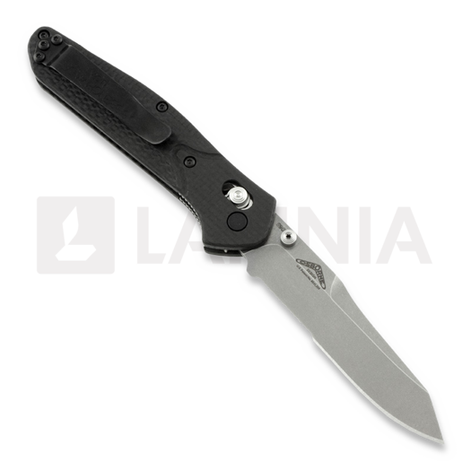 Coltello pieghevole Benchmade Osborne Carbon Fibre, dentatura lama 940S-1