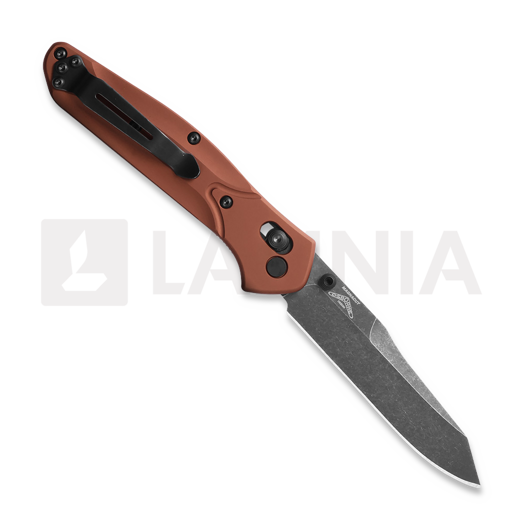 Benchmade Osborne Magnacut DLC fällkniv, burnt copper aluminum 940BK-03
