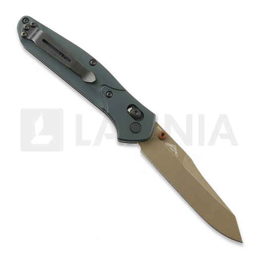 Benchmade Osborne S90V Taiga Green sulankstomas peilis 940FE-2601