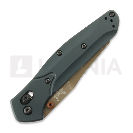 Benchmade Osborne S90V Taiga Green sulankstomas peilis 940FE-2601