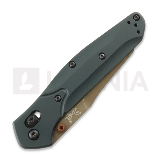 Benchmade Osborne S90V Taiga Green sulankstomas peilis 940FE-2601