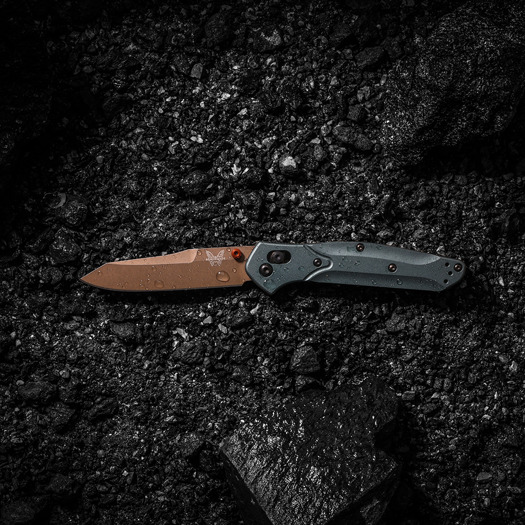 Benchmade Osborne S90V Taiga Green sulankstomas peilis 940FE-2601
