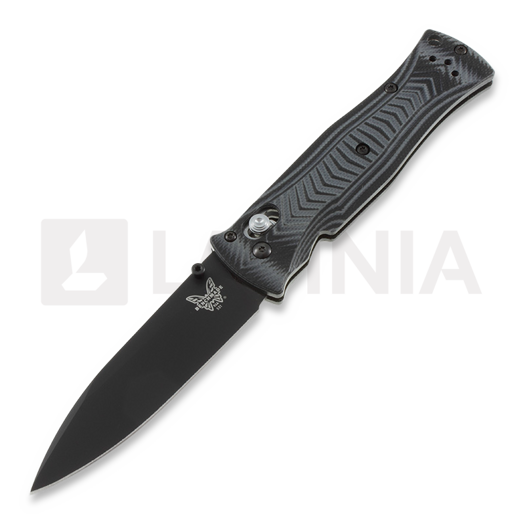 Benchmade Pardue Drop Point 折叠刀, 黑色 531BK