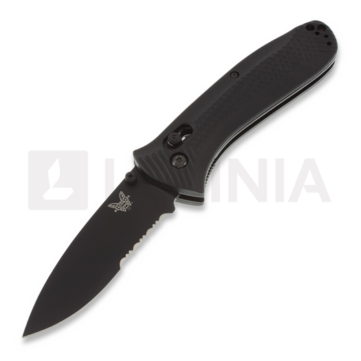 Benchmade Presidio Ultra összecsukható kés, fekete, fűrészfogú 522SBK