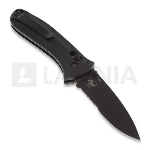 Benchmade Presidio Ultra foldekniv, sort, savtakket 522SBK