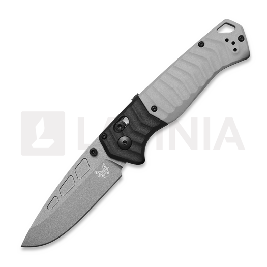 Benchmade PSK Elmax Gray Cerakote 折叠刀, storm grey grivory 593GY-02
