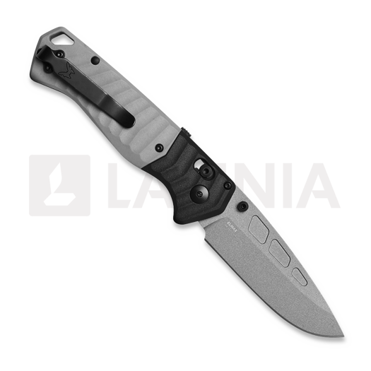 Coltello pieghevole Benchmade PSK Elmax Gray Cerakote, storm grey grivory 593GY-02