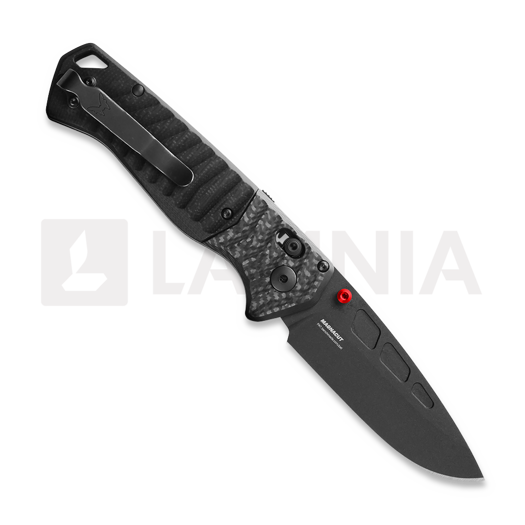 Benchmade PSK Magnacut Black Cerakote foldekniv, Carbon Fiber with G10 593BK-01
