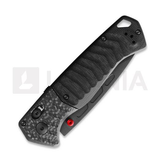 Benchmade PSK Magnacut Black Cerakote sulankstomas peilis, Carbon Fiber with G10 593BK-01