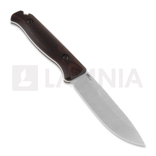 Benchmade Saddle Mountain Skinner ハンティングナイフ, stabilized wood 15002