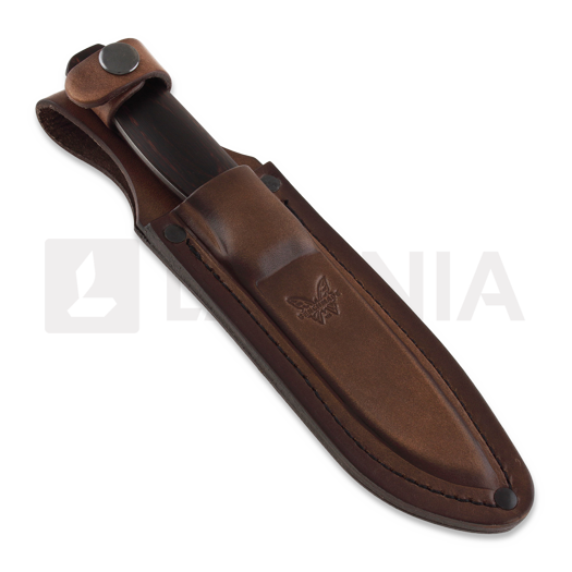 Benchmade Saddle Mountain Skinner ハンティングナイフ, stabilized wood 15002