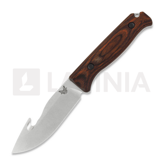 Benchmade Saddle Mountain Skinner with Hook jaktkniv, wood 15004