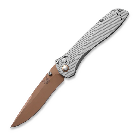 Skladací nôž Benchmade Seven Ten S90V FDE PVD, gray aluminum 710FE-24