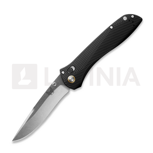 Benchmade Seven Ten M390 Satin foldekniv, black aluminum 710-25