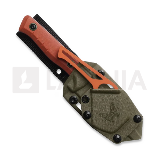 Cuchillo Benchmade SlipRidge Fixed Blade, Rust Orange G10 15650-01