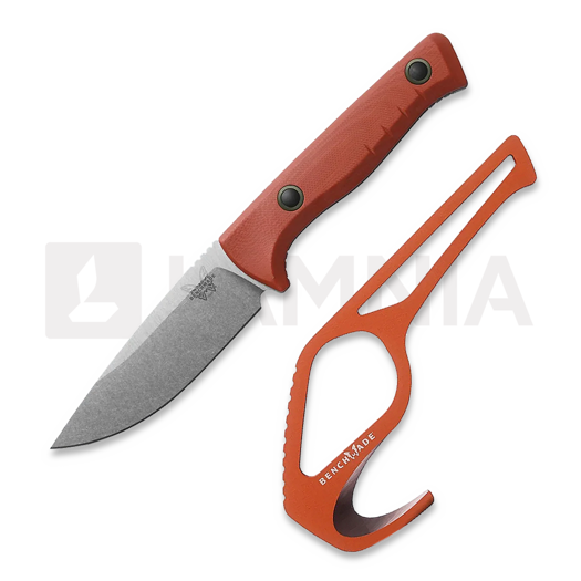 Nóż Benchmade SlipRidge Fixed Blade, Rust Orange G10 + Hook combo 15650-01-COMBO