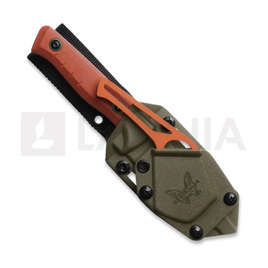 Cuchillo Benchmade SlipRidge Fixed Blade, Rust Orange G10 + Hook combo 15650-01-COMBO