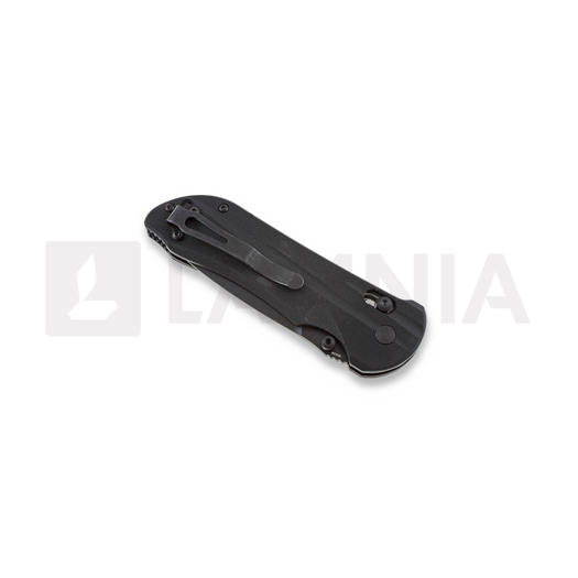 Benchmade Stryker Drop Point sulankstomas peilis, juoda, dantytas 908SBK