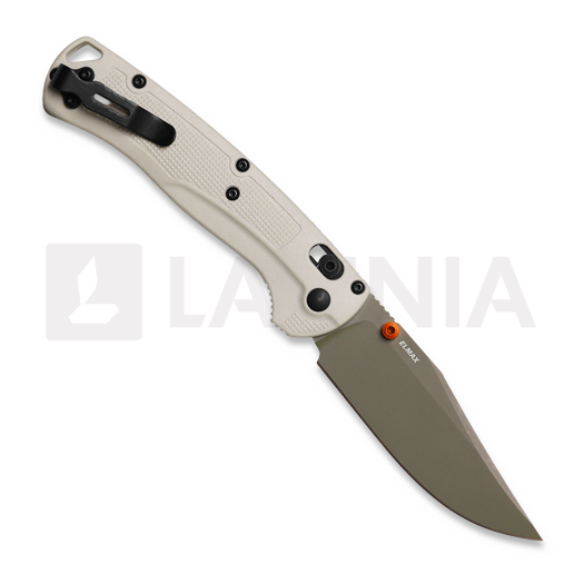 Benchmade Taggedout Elmax Forest Green Cerakote 折叠刀, tan grivory 15536GN-01