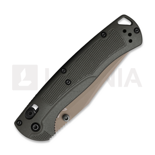 Benchmade Taggedout Elmax Tan Cerakote foldekniv, deep olive grivory 15536TN-02