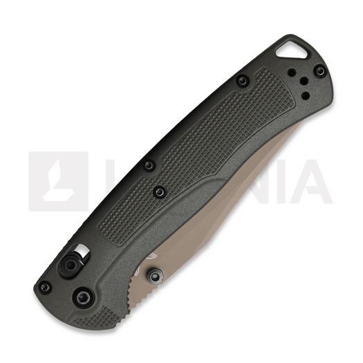 Benchmade Taggedout Elmax Tan Cerakote 折叠刀, deep olive grivory 15536TN-02