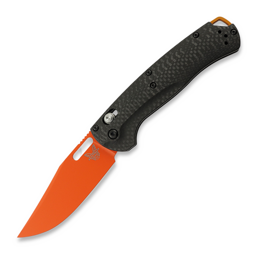 Benchmade Taggedout Magnacut Orange Cerakote 접이식 나이프, Carbon Fiber 15535OR-01