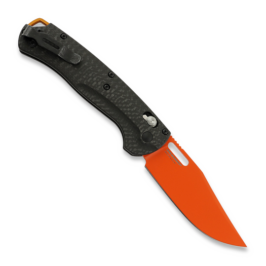 Coltello pieghevole Benchmade Taggedout Magnacut Orange Cerakote, Carbon Fiber 15535OR-01