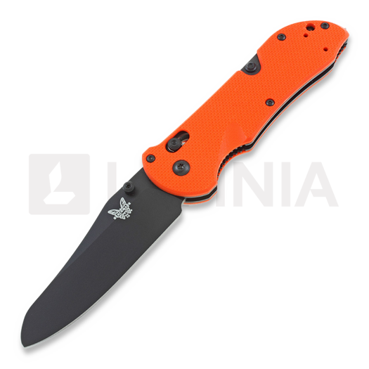 Liigendnuga Benchmade Triage, must, oranž 915BK-ORG