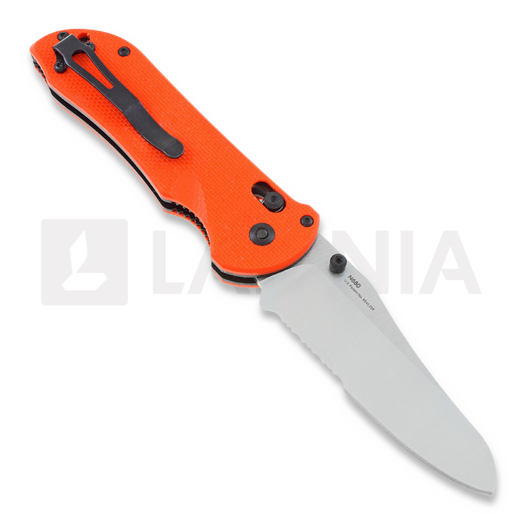 Benchmade Triage sulankstomas peilis, oranžinėnge, dantytas 915S-ORG