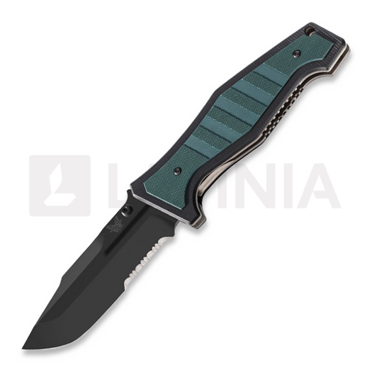 Couteau pliant Benchmade Vicar, noir, lame à dents 757SBK