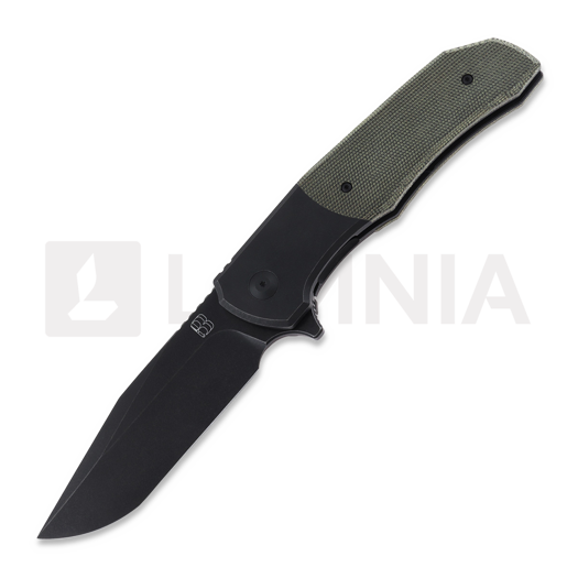 Складной нож Berg Blades Iron Wolf DLC, green canvas micarta