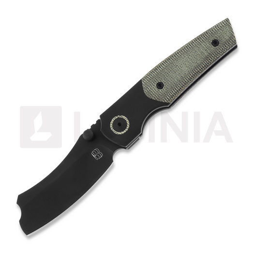 Nóż składany Berg Blades Mini Barber DLC, green micarta