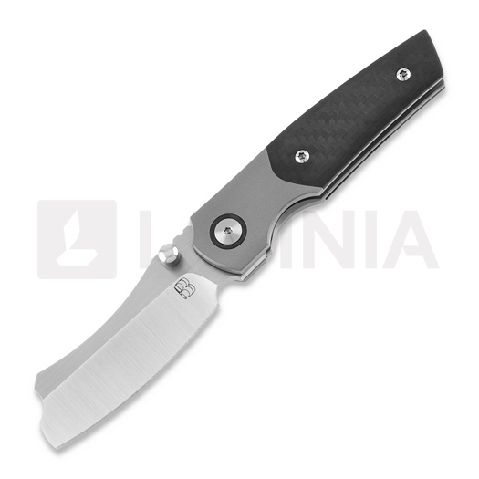 Berg Blades Mini Barber Satin sulankstomas peilis, carbon fiber