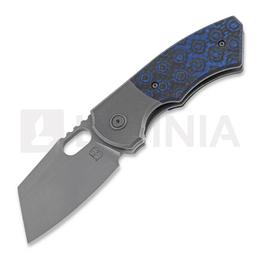 Berg Blades Slim Blue Rose FatCarbon folding knife, stonewashed