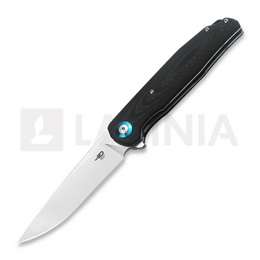 Nóż składany Bestech Ascot - Satin - G10 + CF, czarny
