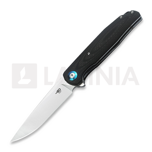 Nóż składany Bestech Ascot - Satin - G10 + CF, czarny
