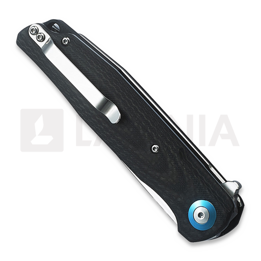 Zav&iacute;rac&iacute; nůž Bestech Ascot - Satin - G10 + CF, čern&aacute;