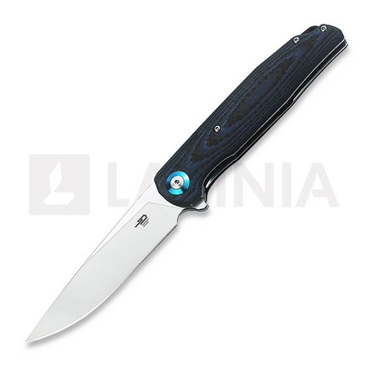 Nóż składany Bestech Ascot - Satin - G10 + CF, niebieska