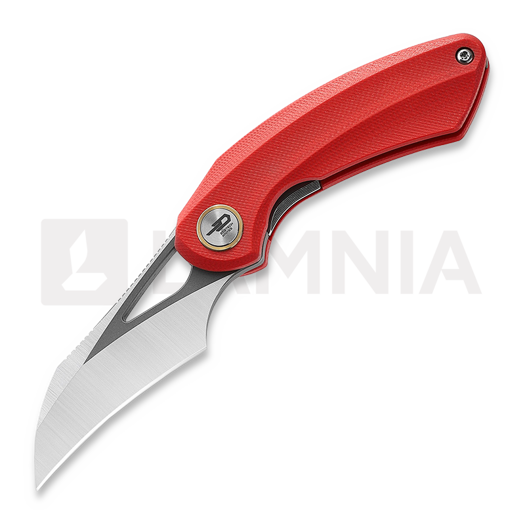 Bestech Bihai - Grey DLC Stonewash + Satin - G10, punainen