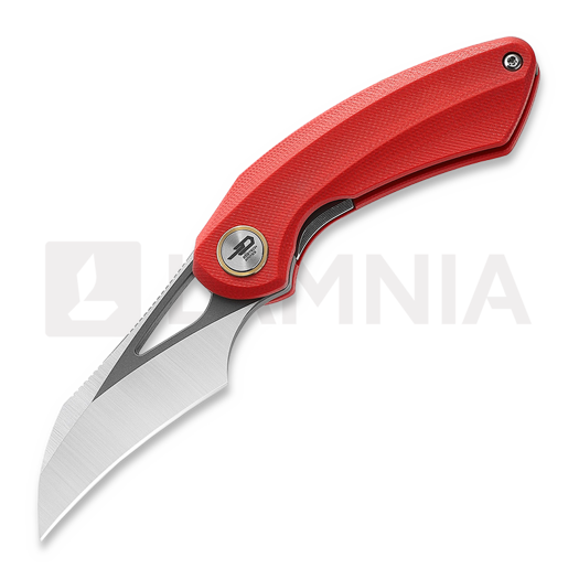 Bestech Bihai - Grey DLC Stonewash + Satin - G10, red