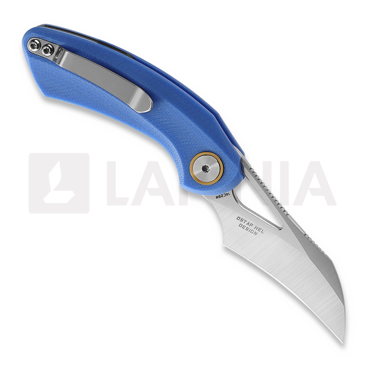 Bestech Bihai - Stonewash + Satin - G10, modr&aacute;