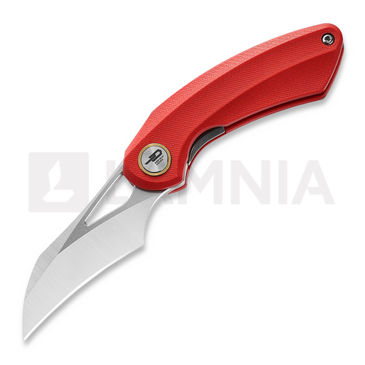 Bestech Bihai - Stonewash + Satin - G10, 빨강