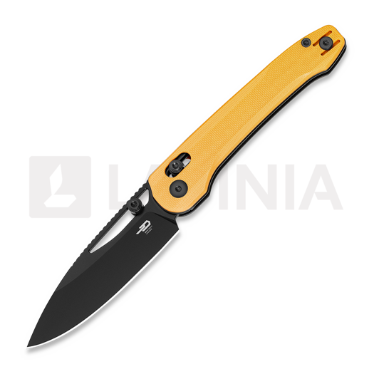 Navalha Bestech Cobber - Black PVD - G10, amarelo