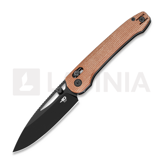 มีดพับ Bestech Cobber - Black PVD - Micarta, น้ำตาล