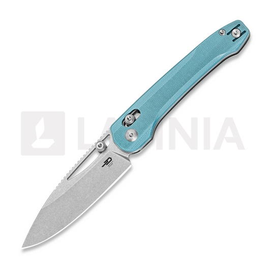 Bestech Cobber - Stonewash - G10 összecsukható kés, light blue